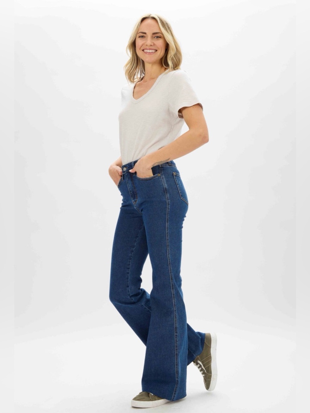 High-Rise Judy Blue Flared Women’s Jeans